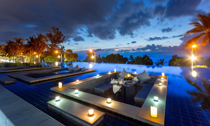 The ULTIMATE Sea View resort experience with Sunken Lounges and Shallow Infinity Terrace Pools